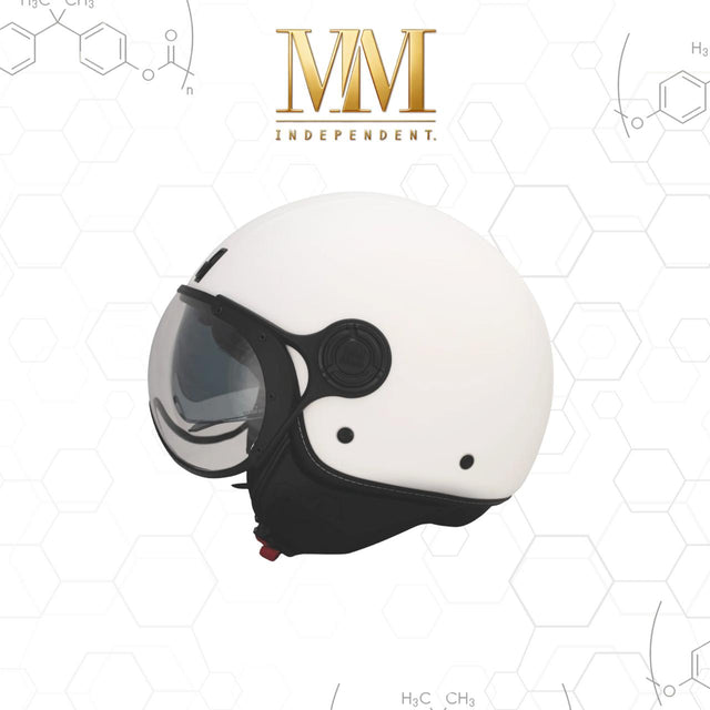 Materiali dei caschi jet: ABS, policarbonato e fibra