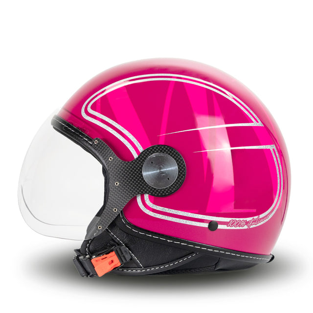 Casco elegante en Fuxia Glitter MM Independent