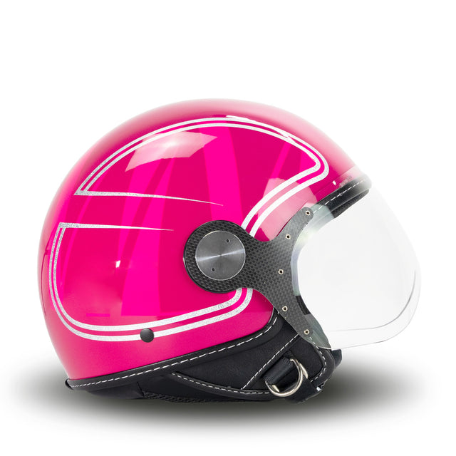 Casco elegante en Fuxia Glitter MM Independent