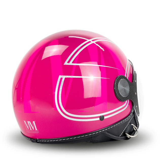 Casco elegante en Fuxia Glitter MM Independent