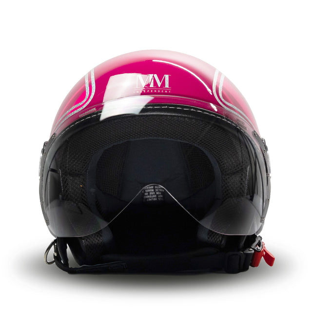 Casco elegante en Fuxia Glitter MM Independent
