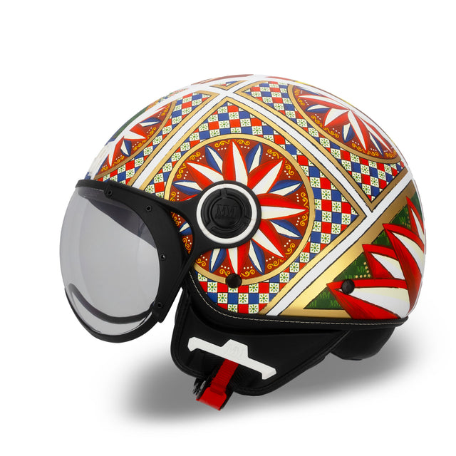 Cartro de jet de casco Siciliano MM Independent Limited Edition