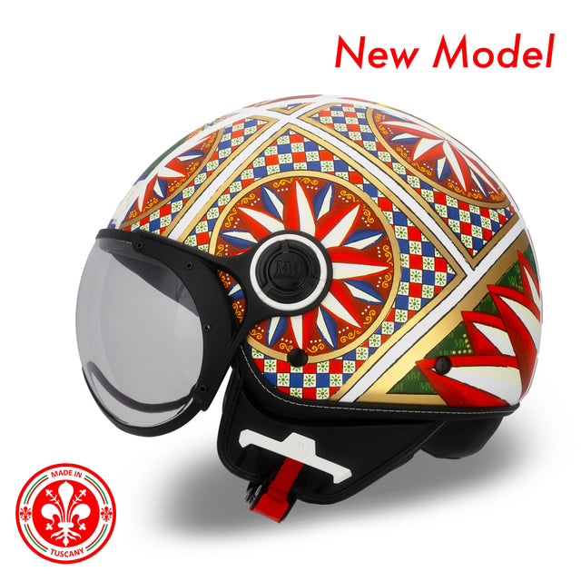 Cartro de jet de casco Siciliano MM Independent Limited Edition