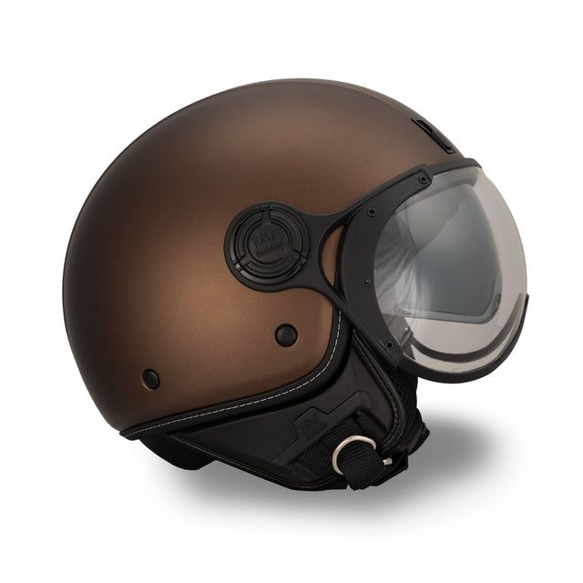 Casco JET A-Ventura Brown Monocromo di MM Independent