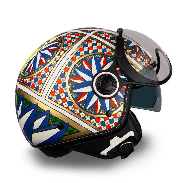 Cartro de jet de casco Siciliano MM Independent Limited Edition