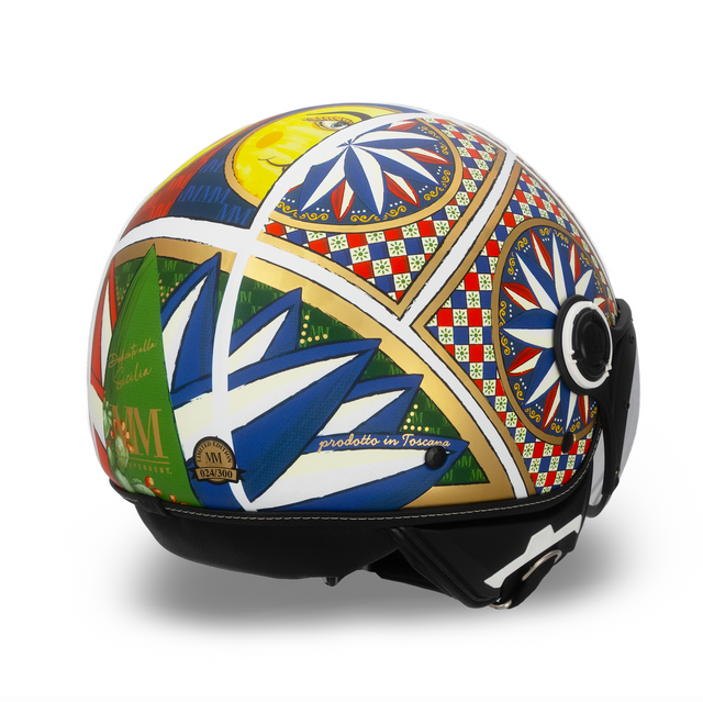 Cartro de jet de casco Siciliano MM Independent Limited Edition