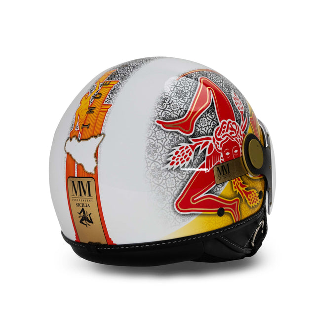 Sicilia Trinacria 2.0 Casco rojo amarillo edición limitada MM Independent