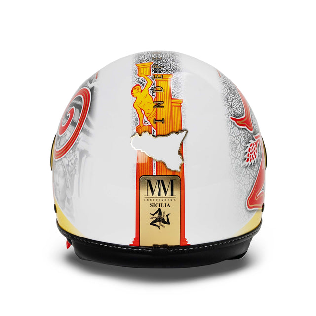 Sicilia Trinacria 2.0 Casco rojo amarillo edición limitada MM Independent