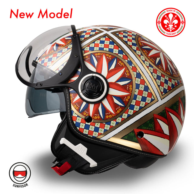 Cartro de jet de casco Siciliano MM Independent Limited Edition