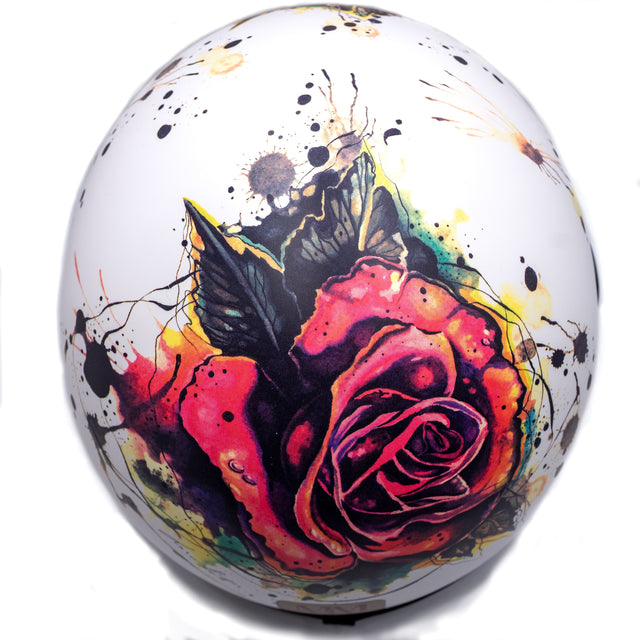 Tatuaje rosa mm casco independiente