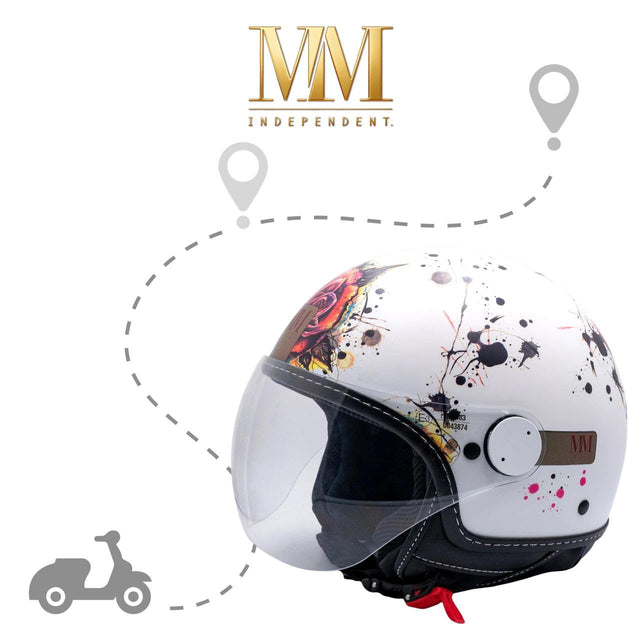 Casco jet MM Independent ideale per la guida in città tra comfort, praticità e stile urbano