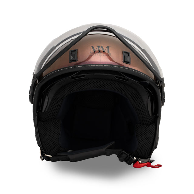 Casco JET A-Ventura Cameleon Magenta Cangiante Monocromo di MM Independent