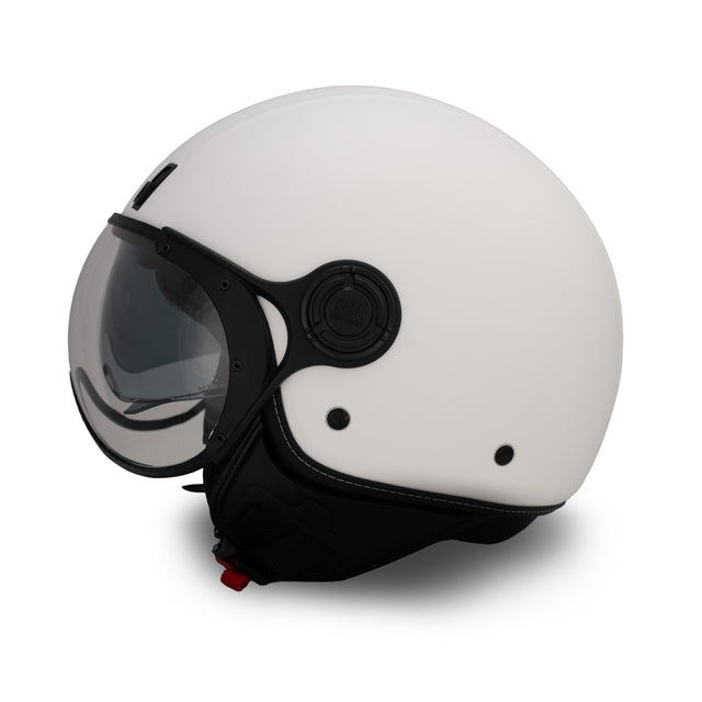Casco JET A-Ventura Bianco Monocromo di MM Independent