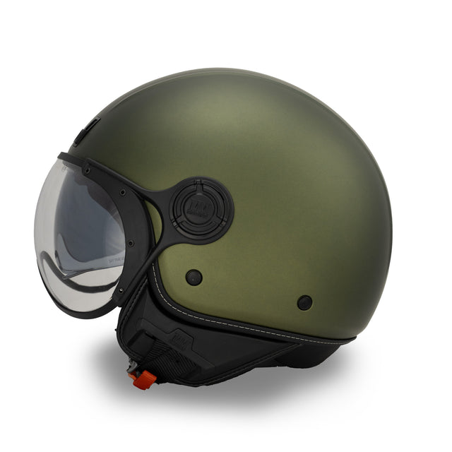 Casco JET A-Ventura Verde Oliva Monocromo di MM Independent