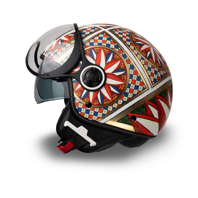 Cartro de jet de casco Siciliano MM Independent Limited Edition